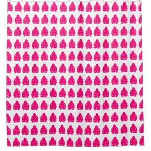 Pink Asian Moods Buddah Boys Duschvorhang