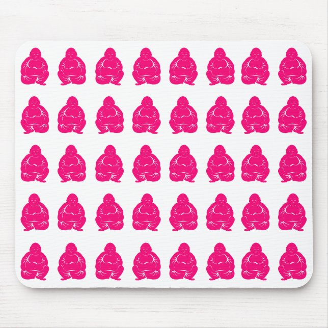 Pink Asian Moods Buddha Boys Mousepad (Vorne)