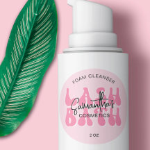 Pink ästhetische Retro Lash Bath Extensions Shampo