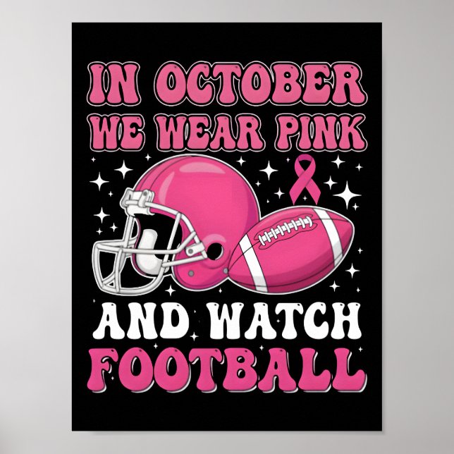 Pink auf dem Spielfeld: Football's Commitment 2025 Poster (Vorne)