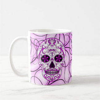 Pink auf Rosa - Tag des toten Zuckerschädels Tasse