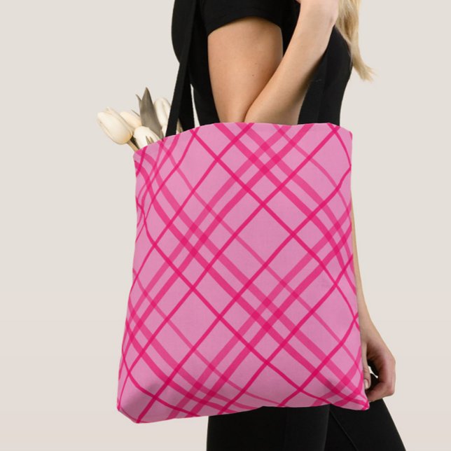 Pink auf rosa Tartan Kariertes Muster (Von Creator hochgeladen)