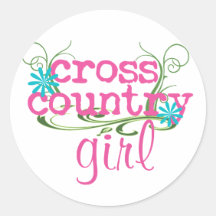 PINK-Aufkleber für Cross Country Girl