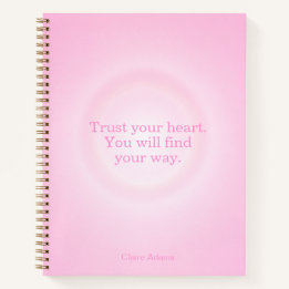 Pink Aura Botschaftsbuch Notizbuch