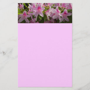 Pink Azalea Bush Frühjahr Floral Briefpapier