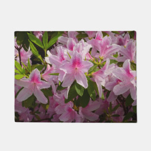 Pink Azalea Bush Frühjahr Floral Fußmatte