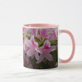Pink Azalea Bush Frühjahr Floral Tasse