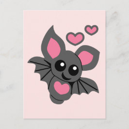 Pink Baby Bat Postkarte