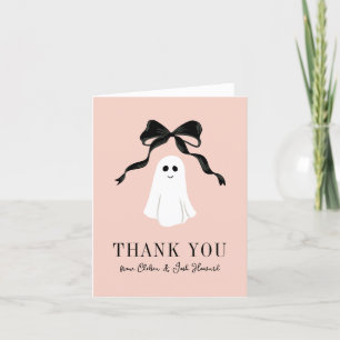 Pink Baby Boo Ghost Halloween Vielen Dank Dankeskarte