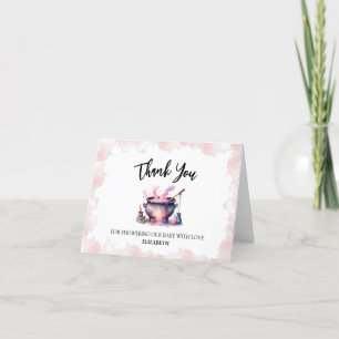 Pink Baby Braut Baby Dusche Danke