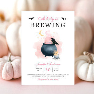 Pink Baby braut Halloween Babydusche Einladung