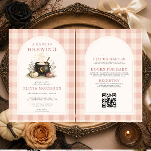 Pink Baby braut Halloween Girl Baby Shower Einladung
