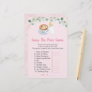 Pink Baby brütet Kaffee Ratschläge, das Preisspiel