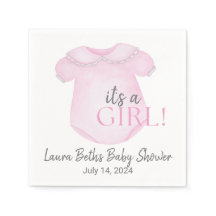 Pink Baby Bubble Paper Napkin