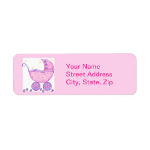 Pink Baby Buggy Carriage Dusche individuell angepa