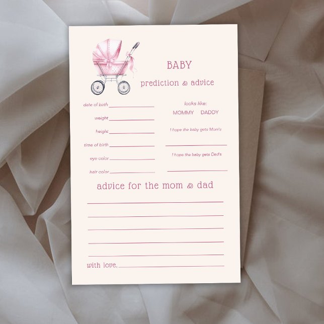 Pink Baby Carriage Predication and Addon Game Card (Von Creator hochgeladen)