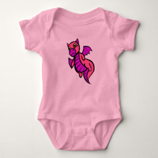 Pink Baby Dragon Strampler