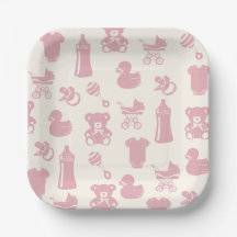 Pink Baby Dusche Muster
