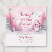 Pink Baby Es ist kalte Outside Snow Girl Babydusch