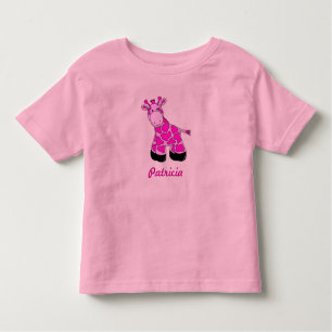 Pink Baby Giraffe Kleinkind T-shirt