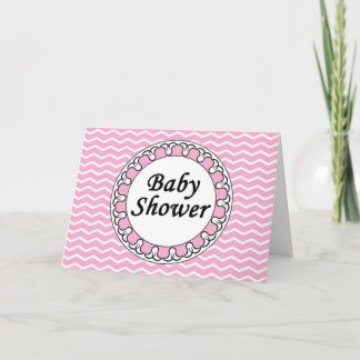 Pink Baby Girl Dusche Einladung