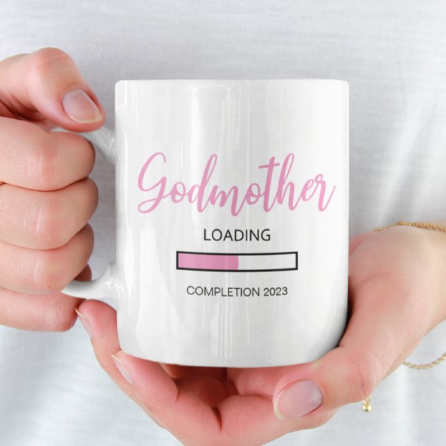 Pink Baby Girl Loading im Jahr 2023 Godmutter-Vors Kaffeetasse (Von Creator hochgeladen)