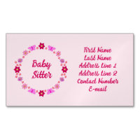 Pink Baby Girl Schmetterlinge und Blume Babysitter