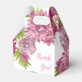 Pink Baby in Bloom Brunch Dusche Vielen Dank Geschenkschachtel