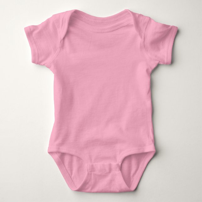 Pink Baby Jersey Bodysuit Strampler (Vorderseite)