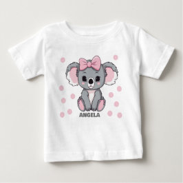 Pink Baby Koala Bear Baby T-shirt
