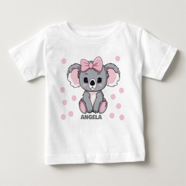 Pink Baby Koala Bear T-shirt (Vorderseite)