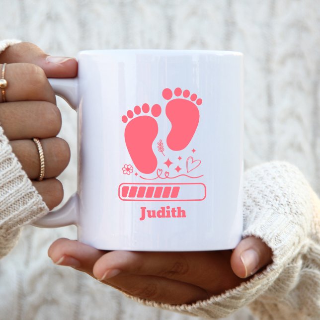 Pink Baby Loading Kaffeetasse (Von Creator hochgeladen)