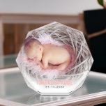 Pink Baby Name Fotoblock<br><div class="desc">Einfaches und elegantes Foto-Design. Benötigen Sie eine benutzerdefinierte Farbe? Senden Sie uns eine Nachricht an heartlockedstudio@gmail.com und wir helfen Ihnen gerne weiter!</div>