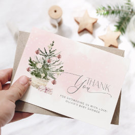 Pink Baby seine kalte Außendusche danke Karte