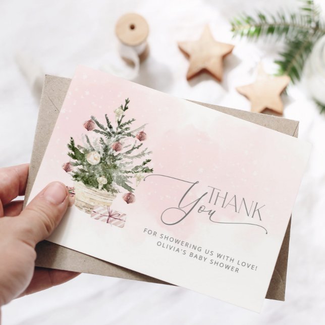 Pink Baby seine kalte Außendusche danke Karte (Von Creator hochgeladen)