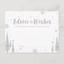 Pink Baby Showcard für Mama, Eltern Hinweiskarte