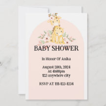 PINK BABY SHOWER EINLADUNG