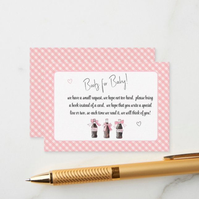 Pink Baby Soda Ready to POP Books for Baby Begleitkarte (Vorderseite/Rückseite Beispiel)