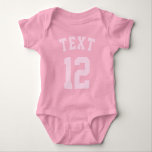 Pink Baby | Sports Jersey Design Strampler<br><div class="desc">Pink Baby | Sports Jersey Design - Baby Football Bodysuit</div>