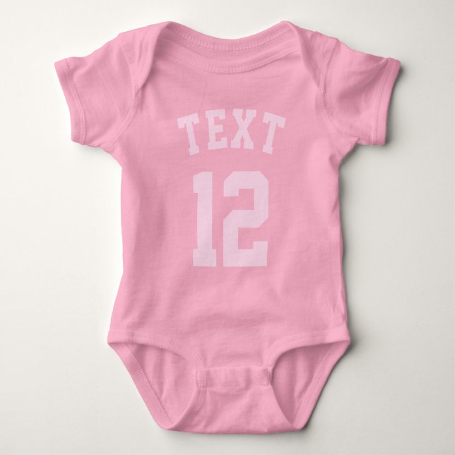 Pink Baby | Sports Jersey Design Strampler (Vorderseite)