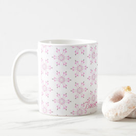 Pink Babydusche Schöne Girl FlowerPattern Kaffeetasse