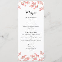 Pink Baby's Atem Floral Hochzeitskarte