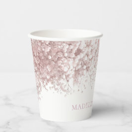 Pink Baby's Atem Taufen Pappbecher