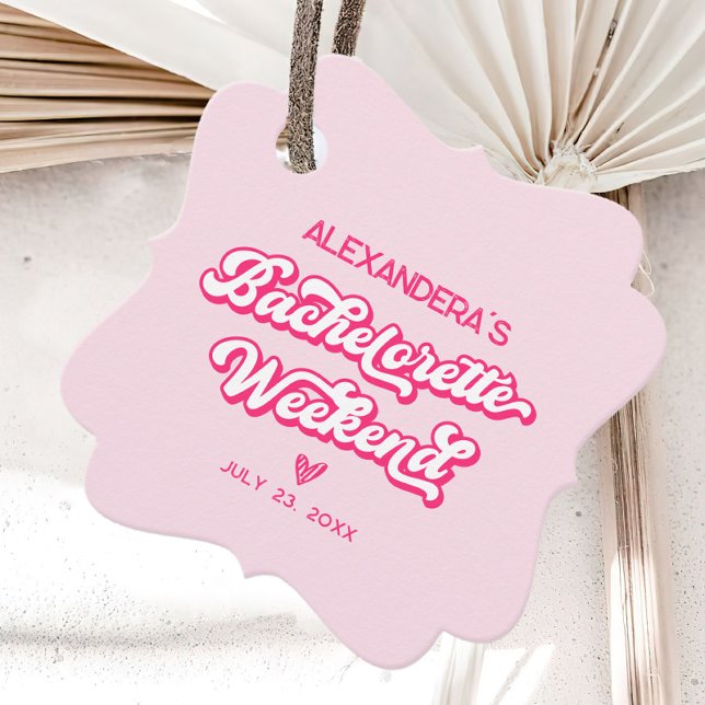 Pink Bachelorette Geschenkanhänger (Von Creator hochgeladen)