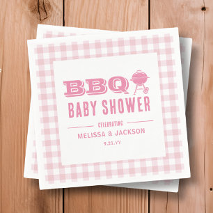 Pink Backyard GRILLEN Baby Dusche Serviette