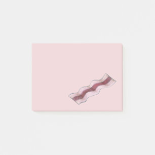 Pink-Bacon-Strip-Feinschmecker Putz-Putz Post-it Klebezettel