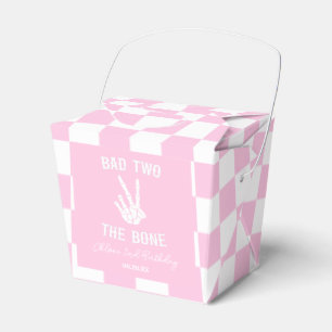 Pink Bad Two Das Knochenskelett 2. Geburtstags-Par Geschenkschachtel