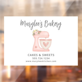 Pink Bakery Konditorei Koch Geschäftsfenster Klamm Fensteraufkleber