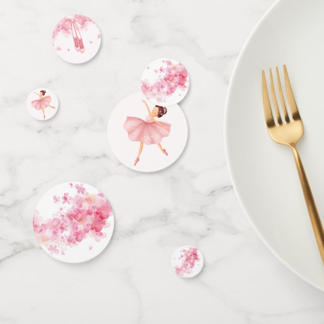 Pink Ballerina Confetti Konfetti (Gruppe)