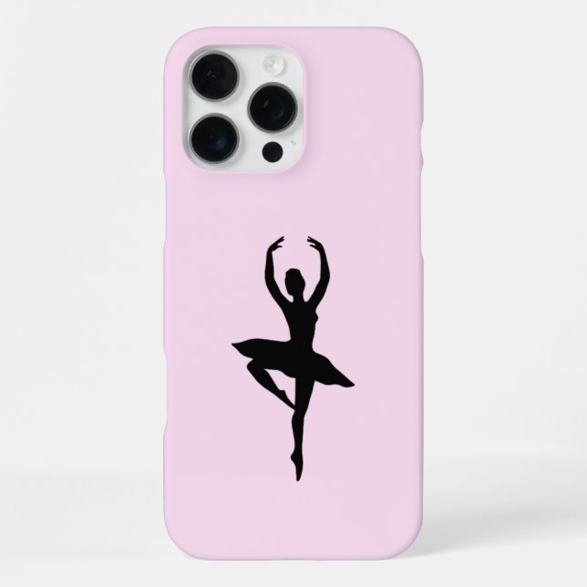 Pink Ballerina Handy Fall iPhone Hülle (Rückseite)